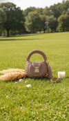 Premium metallic light pink oreo bag