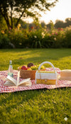 White yellow premium cotton clutch