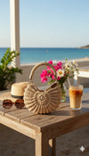Ariel caramel mermaid seashell bag