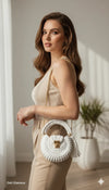 White premium cotton oreo bag