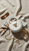 White premium cotton oreo bag
