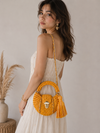 orange metallic oreo bag