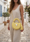 metallic yellow oreo bag