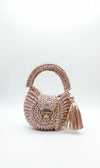 Premium metallic light pink oreo bag