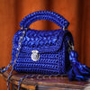 royal blue premium metallic marshmallow bag