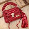 bright red premium metallic marshmallow bag