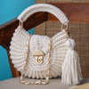 Premium metallic white oreo bag