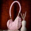 premium metallic pink shell bag