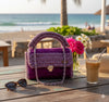 Multi purple premium cotton clutch