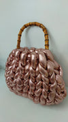 Rose gold metallic chunky bag