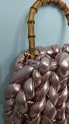 Rose gold metallic chunky bag