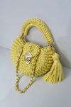 metallic yellow oreo bag