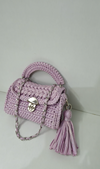 lavender marshmallow metallic bag