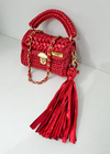 bright red premium metallic marshmallow bag