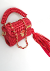bright red premium metallic marshmallow bag