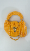 orange metallic oreo bag
