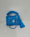 light blue premium metallic marshmallow bag