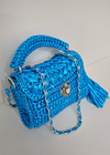 light blue premium metallic marshmallow bag