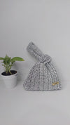 Japanese Knot Metallic Silver bag