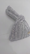 Japanese Knot Metallic Silver bag