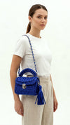 royal blue premium metallic marshmallow bag