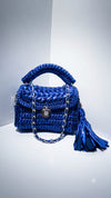 royal blue premium metallic marshmallow bag