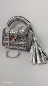 premium dual colour metallic silver copper marshmallow bag