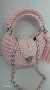 Metallic light pink oreo bag