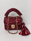 Premium Metallic Ruby Crossbody Bag
