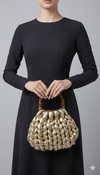 Gold metallic chunky bag