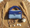 Multi blue premium cotton clutch