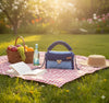 Multi blue premium cotton clutch